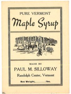 Old Syrup Lable