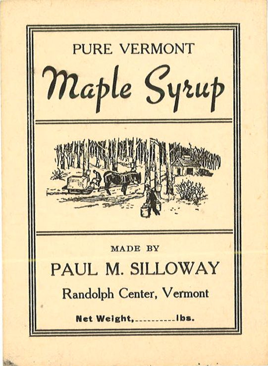 Pure Vermont Maple Syrup Label