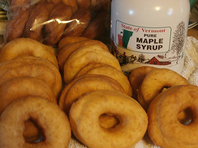 Raised Donuts and Maple Syrup