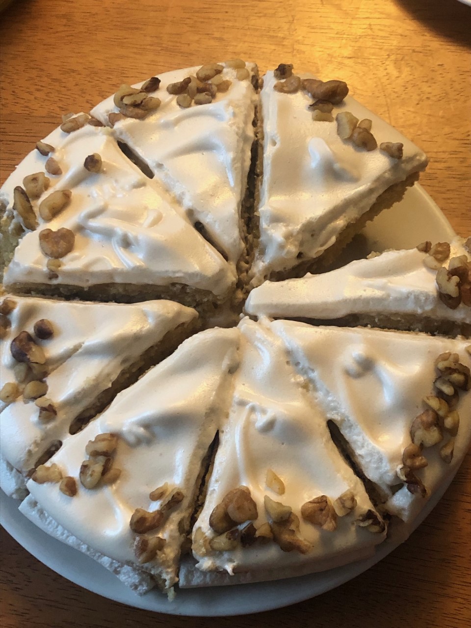 maple cake with butternut frosting